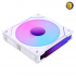 Lian Li UNI FAN SL-INF120 Reverse Blade White 120mm ARGB PWM Fan — 200–2100 RPM, 63.6 CFM, 2.02 mmH2O, 32 dB(A), Fluid Dynamic Bearing, No Controller, PBT/PC/Aluminum, 120x122x25mm, 2-Year Warranty