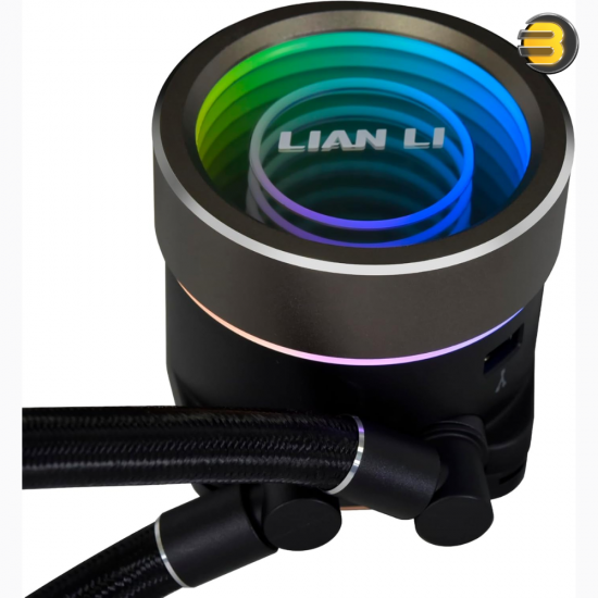 Lian Li Galahad II Trinity 360 Black AIO Liquid CPU Cooler — 360mm Aluminum Radiator (397.5x119.2x27mm), 3200 RPM Pump, 3x 120mm ARGB PWM Fans (2450 RPM, 89.1 CFM, 3.26 mmH2O), Fluid Dynamic Bearing, Intel & AMD Socket Compatible Lian Li Galahad II Trinity 360 Black AIO Liquid CPU Cooler — 360mm Aluminum Radiator (397.5x119.2x27mm), 3200 RPM Pump, 3x 120mm ARGB PWM Fans (2450 RPM, 89.1 CFM, 3.26 mmH2O), Fluid Dynamic Bearing, Intel & AMD Socket Compatible