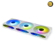 Lian Li ST120 RGB Black 3-Pack PWM Fans with ARGB Controller — 120mm High Static Pressure, 800-1900 RPM, 69.17 CFM Airflow, 2.6 mmH2O Air Pressure, Fluid Dynamic Bearings, 32 dBA Noise, Compatible with Motherboard RGB Sync Lian Li ST120 RGB Black 3-Pack PWM Fans with ARGB Controller — 120mm High Static Pressure, 800-1900 RPM, 69.17 CFM Airflow, 2.6 mmH2O Air Pressure, Fluid Dynamic Bearings, 32 dBA Noise, Compatible with Motherboard RGB Sync