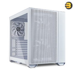 Lian Li O11 AIR MINI White — Modular ATX/M-ATX/ITX Support, Maximized Airflow, Multi-Fan/Radiator Configurations