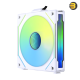Lian Li UNI FAN SL-INF120 Reverse Blade White 120mm ARGB PWM Fan — 200–2100 RPM, 63.6 CFM, 2.02 mmH2O, 32 dB(A), Fluid Dynamic Bearing, No Controller, PBT/PC/Aluminum, 120x122x25mm, 2-Year Warranty Lian Li UNI FAN SL-INF120 Reverse Blade White 120mm ARGB PWM Fan — 200–2100 RPM, 63.6 CFM, 2.02 mmH2O, 32 dB(A), Fluid Dynamic Bearing, No Controller, PBT/PC/Aluminum, 120x122x25mm, 2-Year Warranty