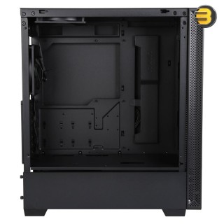 LIAN LI LANCOOL 205 Black Mid-Tower Chassis ATX Tempered Glass Side Panel, Magnetic Dust Filter,Water-Cooling Ready, Side Ventilation and 2x120mm Fan Pre-Installed