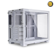 Lian Li O11 Dynamic Mini Snow White — Modular I/O (3/5/7 Slots), E-ATX Ready, up to 9-Fan Cooling, Water-Cooling Optimized