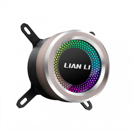 LIAN LI GALAHAD AIO240 RGB BLACK, Dual 120mm Addressable RGB Fans AIO CPU Liquid Cooler