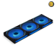 Lian Li UNI FAN SL-INFINITY 120mm RGB Triple Pack Black with Controller — Fluid Dynamic Bearing, 0-2100 RPM, 61.3 CFM Airflow, 2.66 mmH2O Air Pressure, Daisy-Chain Design, L-Connect 3 Software, 2-Year Warranty