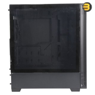 LIAN LI LANCOOL 205 Black Mid-Tower Chassis ATX Tempered Glass Side Panel, Magnetic Dust Filter,Water-Cooling Ready, Side Ventilation and 2x120mm Fan Pre-Installed
