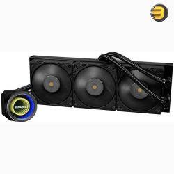 Lian Li Galahad II Trinity Performance 360mm AIO Liquid CPU Cooler — 4200 RPM Pump, Double-Wave Radiator Fins, 3x 120mm LCP Daisy-Chainable Fans (200-3000 RPM), 109.6 CFM Max Airflow, Fluid Dynamic Bearing, Intel LGA 1700/1200/115x & AMD AM5/AM4