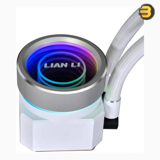 Lian Li Galahad II Trinity Performance 360mm AIO Liquid CPU Cooler — White, 4200 RPM Pump, Double-Wave Radiator Fins, 3x 120mm LCP Daisy-Chainable Fans (200-3000 RPM), 109.6 CFM Max Airflow, Fluid Dynamic Bearing, Intel LGA 1700/1200/115x & AMD AM5/AM Lian Li Galahad II Trinity Performance 360mm AIO Liquid CPU Cooler — White, 4200 RPM Pump, Double-Wave Radiator Fins, 3x 120mm LCP Daisy-Chainable Fans (200-3000 RPM), 109.6 CFM Max Airflow, Fluid Dynamic Bearing, Intel LGA 1700/1200/115x & AMD AM5/AM