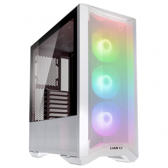 LIAN LI LANCOOL II MESH RGB WHITE Tempered Glass ATX Case - White Color - LANCOOL II MESH RGB-W