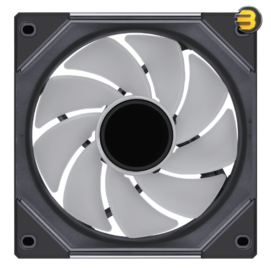 Lian Li UNI FAN SL-INF120 Reverse Blade Black 120mm ARGB PWM Fan — 200–2100 RPM, 63.6 CFM, 2.02 mmH2O, 32 dB(A), Fluid Dynamic Bearing, No Controller, PBT/PC/Aluminum, 120x122x25mm, 2-Year Warranty
