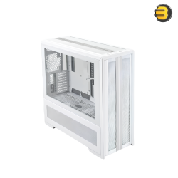 Lian Li V3000 PLUS White GGF Edition Full Tower Case — Aluminum & Tempered Glass, 3 Modes (Standard/Rotate/Dual-System), Supports EEB/E-ATX/ITX, Up to 3x 480mm Radiators + 1x 360mm, 16 Fans, 16 Storage Drives, Cable Management