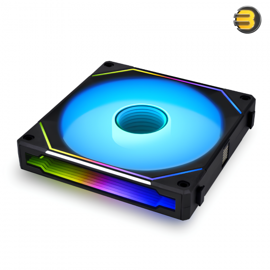 Lian Li UNI FAN SL-INFINITY 120mm RGB Triple Pack Black with Controller — Fluid Dynamic Bearing, 0-2100 RPM, 61.3 CFM Airflow, 2.66 mmH2O Air Pressure, Daisy-Chain Design, L-Connect 3 Software, 2-Year Warranty