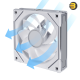 Lian Li UNI FAN SL-INF120 Reverse Blade White 120mm ARGB PWM Fan — 200–2100 RPM, 63.6 CFM, 2.02 mmH2O, 32 dB(A), Fluid Dynamic Bearing, No Controller, PBT/PC/Aluminum, 120x122x25mm, 2-Year Warranty Lian Li UNI FAN SL-INF120 Reverse Blade White 120mm ARGB PWM Fan — 200–2100 RPM, 63.6 CFM, 2.02 mmH2O, 32 dB(A), Fluid Dynamic Bearing, No Controller, PBT/PC/Aluminum, 120x122x25mm, 2-Year Warranty