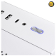 Lian Li O11 Dynamic Mini Snow White — Modular I/O (3/5/7 Slots), E-ATX Ready, up to 9-Fan Cooling, Water-Cooling Optimized