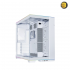Lian Li O11 Dynamic EVO RGB Mid Tower Case White — Dual L-Shaped ARGB Light Strips, Tempered Glass Front & Side Panels with Removable Pillar, Adjustable Motherboard I/O, Supports Up to 420mm Radiators, 140mm Fans, Vertical GPU Mounting Option