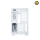 Lian Li O11 Dynamic EVO RGB Mid Tower Case White — Dual L-Shaped ARGB Light Strips, Tempered Glass Front & Side Panels with Removable Pillar, Adjustable Motherboard I/O, Supports Up to 420mm Radiators, 140mm Fans, Vertical GPU Mounting Option Lian Li O11 Dynamic EVO RGB Mid Tower Case White — Dual L-Shaped ARGB Light Strips, Tempered Glass Front & Side Panels with Removable Pillar, Adjustable Motherboard I/O, Supports Up to 420mm Radiators, 140mm Fans, Vertical GPU Mounting Option