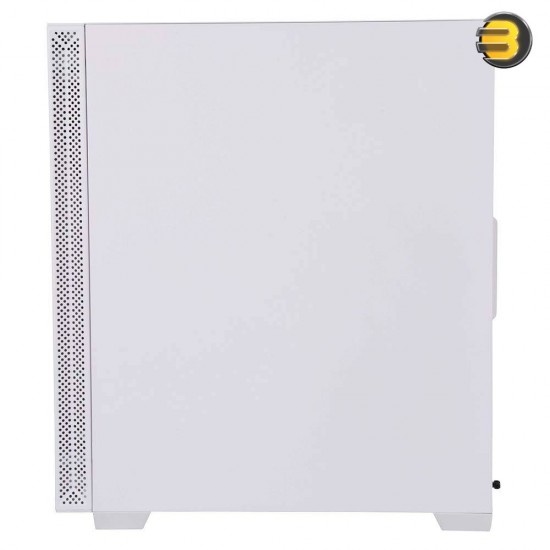 LIAN LI LANCOOL 205 White Mid-Tower Chassis ATX Tempered Glass Side Panel, Magnetic Dust Filter,Water-Cooling Ready, Side Ventilation and 2x120mm Fan Pre-Installed