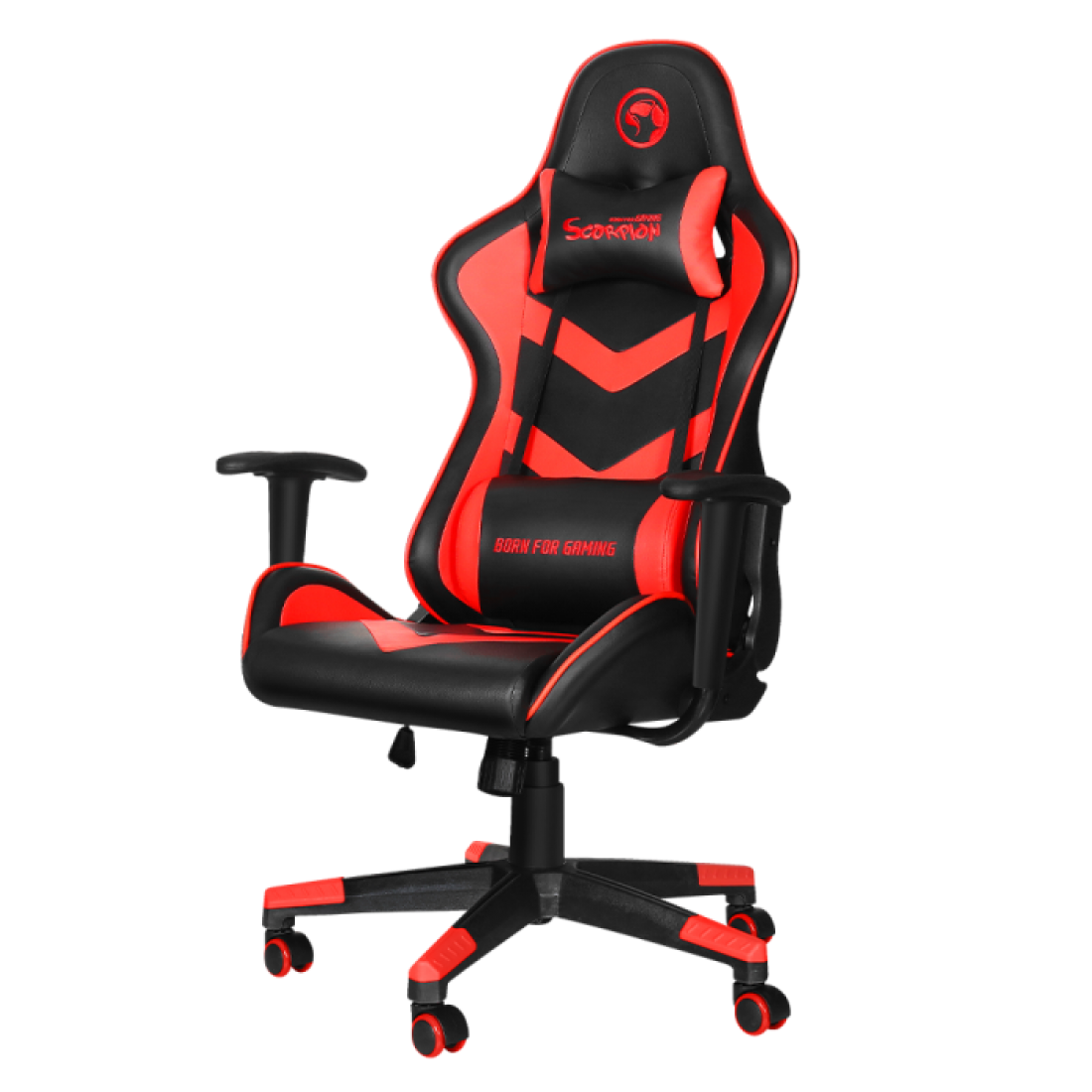 Marvo Scorpion CH106 Adjustable Gaming Chair, Black/Red