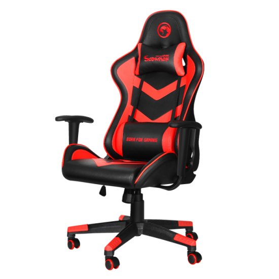  Marvo  Scorpion  CH 106 Adjustable Gaming  Chair  Black Red