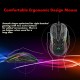 MARVO M518 USB Wired Gaming Mouse,Lightweight Honeycomb Shell w/Multicolored Backlit,Ultralight Weave Cable