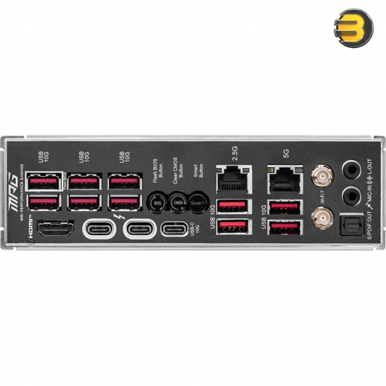 MSI MPG Z890 CARBON WIFI ATX motherboard with DDR5 support, Wi-Fi 7, PCIe 5.0 and 5G LAN