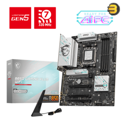 MSI B850 GAMING PLUS WIFI Motherboard – AMD Ryzen™ 9000/8000/7000 Series, DDR5 up to 8200+ MT/s (OC), 12+2+1 Power Design, Frozr Guard Cooling, PCIe 5.0, Wi-Fi 7, 5G LAN, Audio Boost, and EZ DIY Features for High-Performance Gaming