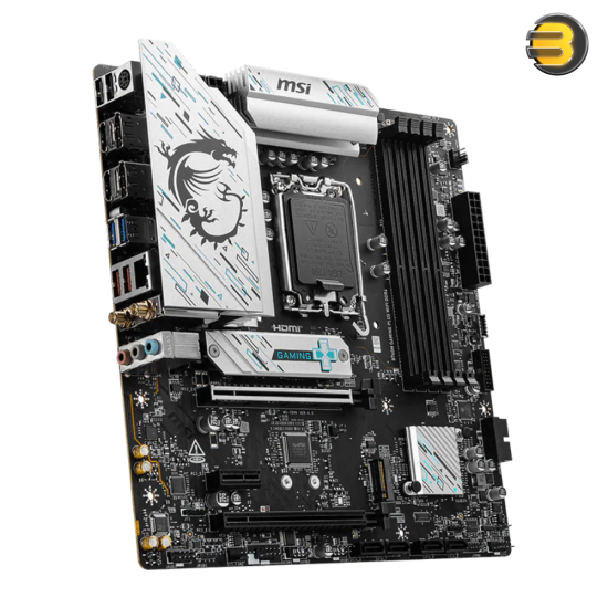 MSI B760M GAMING PLUS WIFI DDR4 micro-ATX motherboard with DDR4 memory support, PCIe 4.0 and Wi-Fi 6E