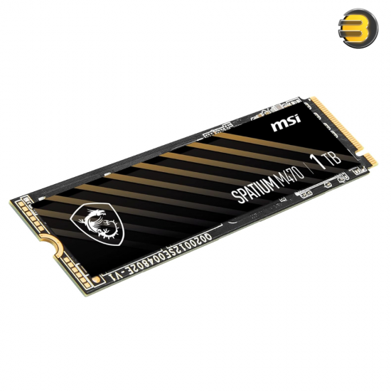 MSI SPATIUM M470 PCIe 4.0 NVMe M.2 1TB SSD – PCIe Gen4x4, 5000MB/s Read, 4400MB/s Write, 3300TBW, Data Security MSI SPATIUM M470 PCIe 4.0 NVMe M.2 1TB SSD – PCIe Gen4x4, 5000MB/s Read, 4400MB/s Write, 3300TBW, Data Security