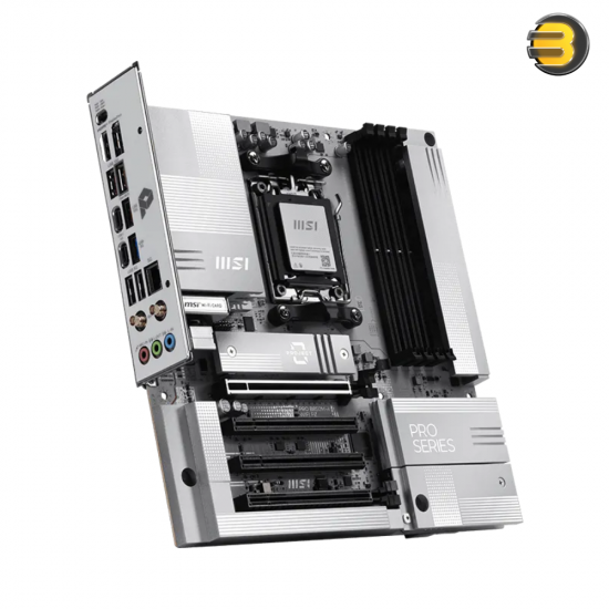 MSI PRO B850M-A WIFI PZ micro-ATX motherboard with back-connect design, DDR5 support, Wi-Fi 7 and 5G LAN