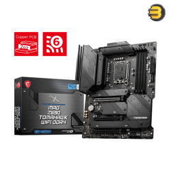 MSI MAG Z690 TOMAHAWK WIFI DDR4 LGA 1700 DDR4 Motherboard – 5200MHz OC, PCIe 4.0 M.2, 2.5G LAN, USB 20G, CrossFire Ready, Premium Thermal Design