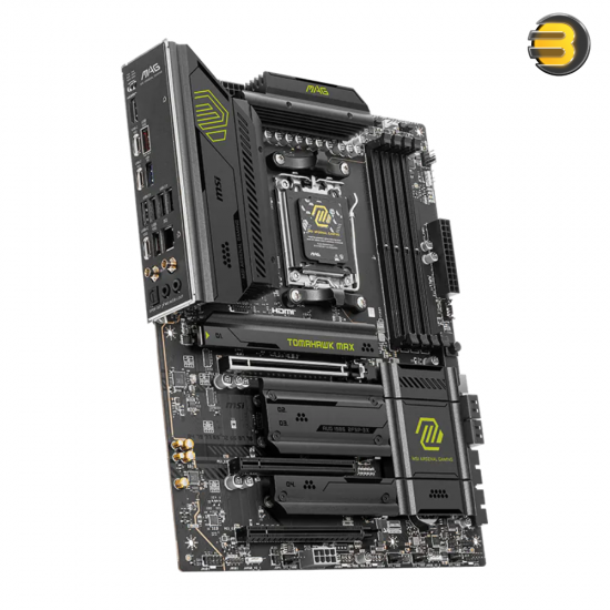 MSI MAG B850 TOMAHAWK MAX WIFI ATX motherboard with DDR5 support, Wi-Fi 7, 5G LAN and PCIe 5.0
