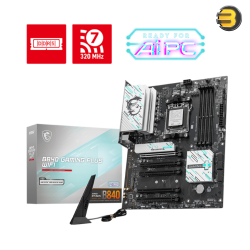 MSI B840 GAMING PLUS WIFI Motherboard – AMD Ryzen™ 9000/8000/7000 Series, DDR5 up to 8000+ MT/s (OC), Frozr Guard Cooling, Wi-Fi 7, PCIe 4.0, Audio Boost, and EZ DIY Features for High-Speed Gaming and Performance