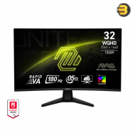 MSI MAG 32CQ6F Gaming Monitor – 32 inch Curved VA Panel, 180Hz Refresh Rate, 0.5ms Response Time, AI Vision Technology, AMD FreeSync™, and Eye-Care Blue Light Reduction