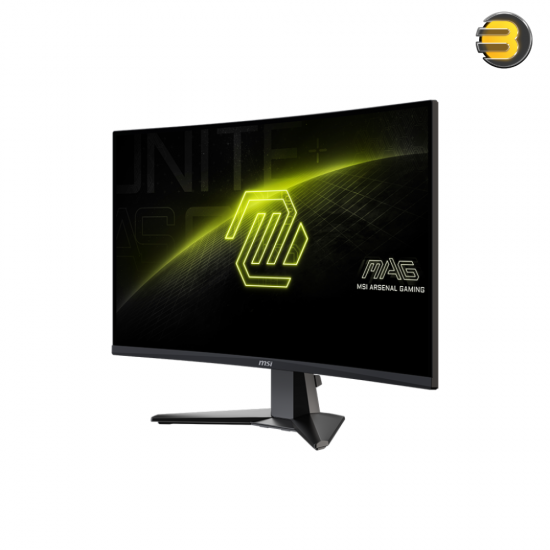 MSI MAG 27CQ6F 27-inch 2560 x 1440 (QHD) Computer Monitor, 180Hz, Adaptive-Sync, HDR Ready, HDMI, VGA Port, Display Port,VESA Mountable, Tilt, Speaker, 0.5ms, Black