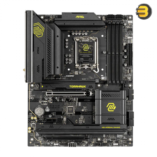 MSI MAG B860 TOMAHAWK WIFI ATX motherboard with DDR5 support, Wi-Fi 7, PCIe 5.0 and 5G LAN