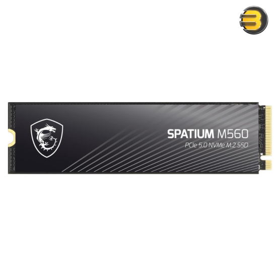 MSI SPATIUM M560 PCIe 5.0 NVMe M.2 1TB SSD – 10,300MB/s Read, 8,700MB/s Write, 1200 TBW, NVMe 2.0 MSI SPATIUM M560 PCIe 5.0 NVMe M.2 1TB SSD – 10,300MB/s Read, 8,700MB/s Write, 1200 TBW, NVMe 2.0