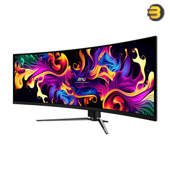 MSI MPG 491CQPX 49" QD-OLED Curved Gaming Monitor MSI MPG 491CQPX 49 inch QD-OLED curved gaming monitor with DQHD resolution, 240Hz refresh rate and HDR True Black 400