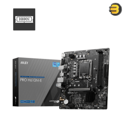 MSI PRO H610M-E Motherboard – AI Cooling, PCIe 4.0, DDR5, Intel 14th Gen, Steel Armor PCIe, Memory Boost
