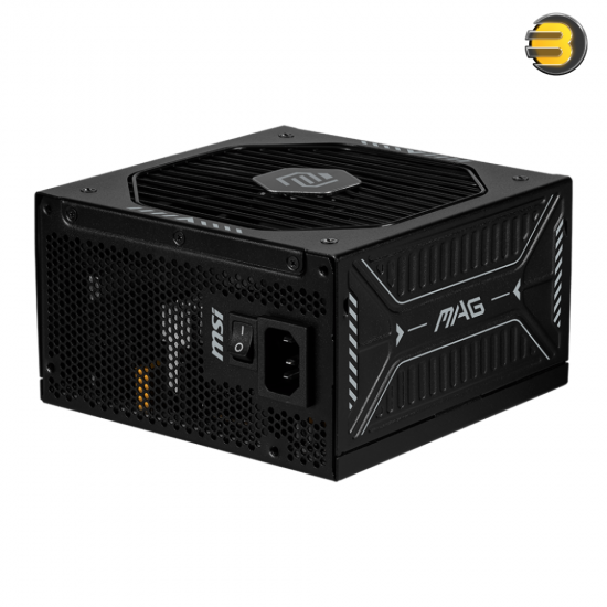 MSI MAG A1000GLS PCIe 5 Power Supply – 1000W, 80 PLUS Gold, ATX 3.1, Fully Modular, Native 12V-2×6