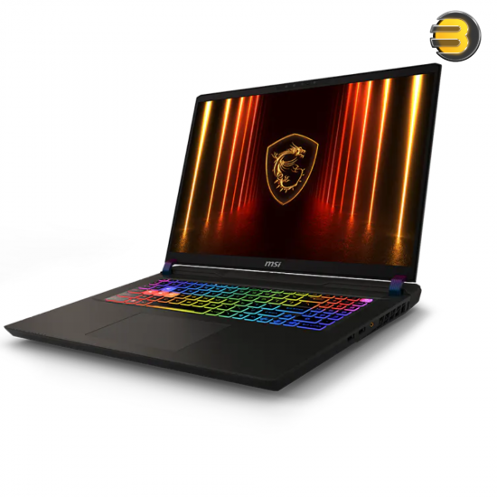 MSI Vector 17 HX AI A2XWJG-204EG gaming laptop in Cosmos Gray with 17-inch QHD+ 240Hz display, Intel Core Ultra 9 275HX, RTX 5090 24GB GDDR7 and Thunderbolt 5 ports