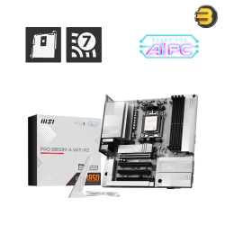 MSI PRO B850M-A WIFI PZ AMD AM5 Micro-ATX Motherboard - DDR5, Wi-Fi 7, 5G LAN, PCIe 5.0 M.2, Back-Connect Design MSI PRO B850M-A WIFI PZ AMD AM5 Micro-ATX Motherboard - DDR5, Wi-Fi 7, 5G LAN, PCIe 5.0 M.2, Back-Connect Design