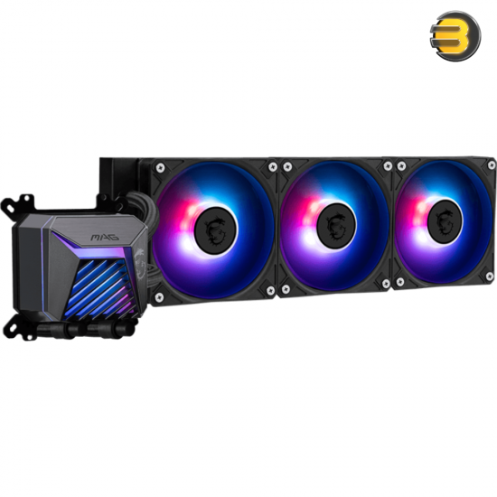 MSI MAG CORELIQUID A15 360 ARGB Liquid CPU Cooler – 360mm CycloBlade Design, EPDM Tubing, Pre-Installed Fans, Universal Socket Compatibility, and MSI Center Control for Optimal Cooling MSI MAG CORELIQUID A15 360 ARGB Liquid CPU Cooler – 360mm CycloBlade Design, EPDM Tubing, Pre-Installed Fans, Universal Socket Compatibility, and MSI Center Control for Optimal Cooling