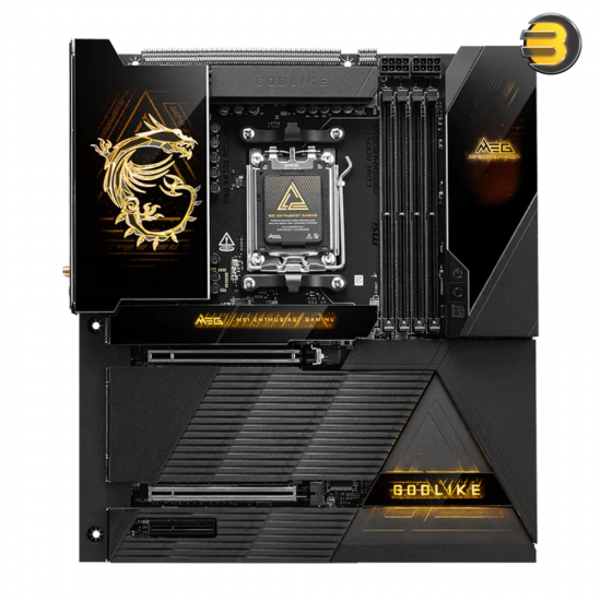 MSI MEG X870E GODLIKE E-ATX motherboard with DDR5 support, Wi-Fi 7, PCIe 5.0 and dual LAN