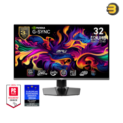 MSI MPG 321URX QD-OLED 32″ UHD (3840×2160) QD-OLED Gaming Monitor – 240Hz, 0.03ms, FreeSync Premium Pro & DisplayHDR True Black 400, USB-C 90W PD MSI MPG 321URX QD-OLED 32″ UHD (3840×2160) QD-OLED Gaming Monitor – 240Hz, 0.03ms, FreeSync Premium Pro & DisplayHDR True Black 400, USB-C 90W PD