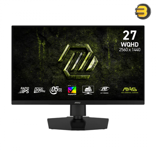 MSI MAG 274QPF E20 27" QHD 200Hz Gaming Monitor MSI MAG 274QPF E20 27" QHD Gaming Monitor – 200Hz Rapid IPS & 0.5ms