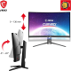 MSI MAG 325CQRF-QD 32 Inch WQHD Curved Gaming Monitor - 1000R 2560 x 1440 Rapid VA , Quantum Dot Panel, 170Hz / 1ms GTG, AMD FreeSync Premium, HDR Ready, DisplayHDR 400 - DP 1.2a, USB Type-C/HDMI