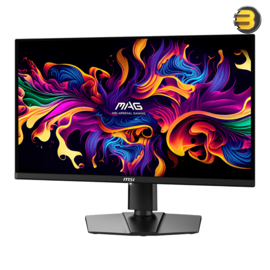 MSI MAG 271QPX QD-OLED E2 26.5 WQHD 2560x1440 Gaming Monitor — QD-OLED Panel, 240Hz Refresh Rate, 0.03ms GtG Response, True Black HDR 400, 10-bit Color, 178° Viewing Angles, 2x HDMI 2.1, DisplayPort 1.4a, USB-C with 15W PD, Tilt & Height Adjustable