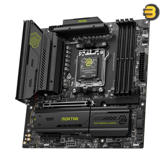 MSI MAG B850M MORTAR WIFI micro-ATX motherboard with DDR5 support, Wi-Fi 7, PCIe 5.0 and 5G LAN