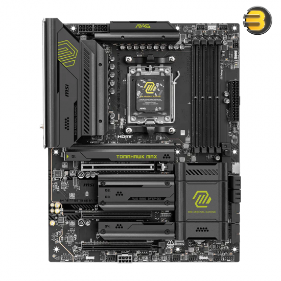 MSI MAG B850 TOMAHAWK MAX WIFI ATX motherboard with DDR5 support, Wi-Fi 7, 5G LAN and PCIe 5.0