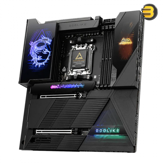 MSI MEG X870E GODLIKE E-ATX motherboard with DDR5 support, Wi-Fi 7, PCIe 5.0 and dual LAN